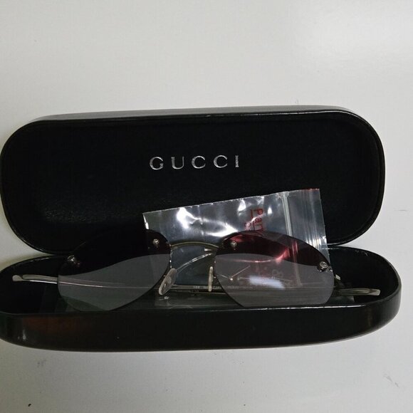 Gucci Vintage GG 1716S Made In Italy Round Rimless Sunglasses - Picture 6 of 6